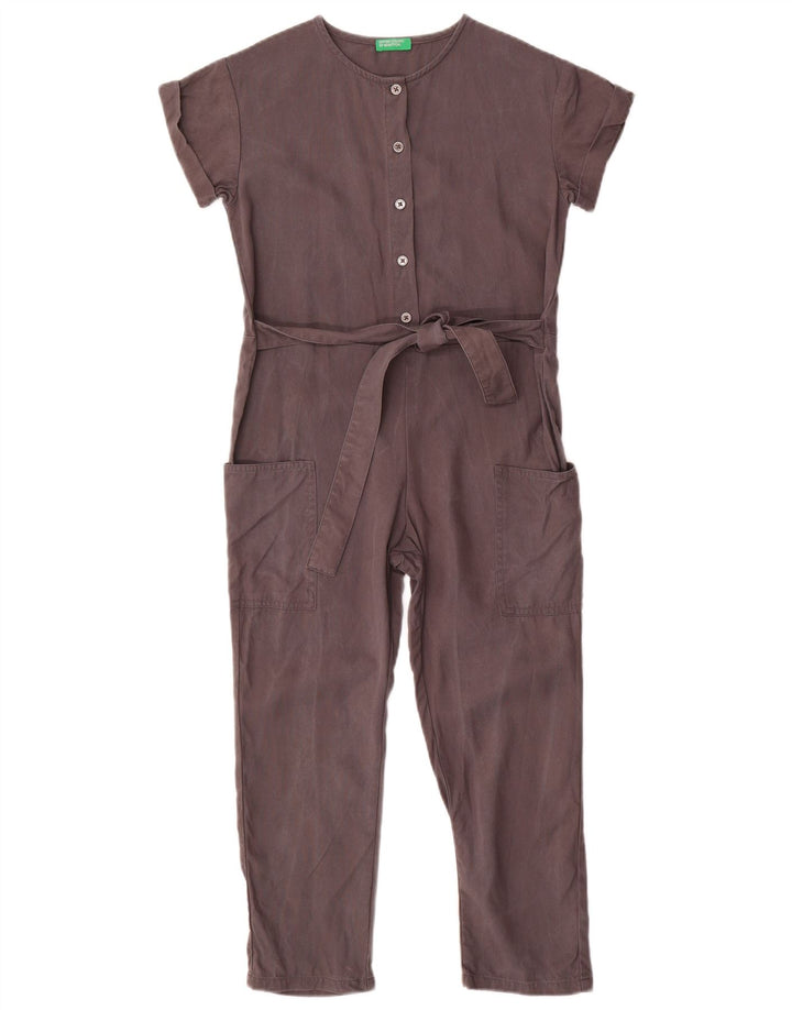Tuta Bambina Benetton 7-8 Anni Lyocell Grigio Medio