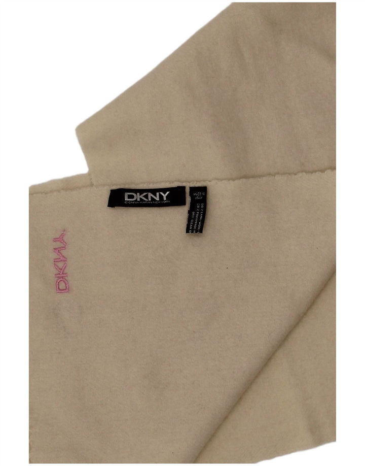 Sciarpa rettangolare da donna Dkny, taglia unica, in lana bianca