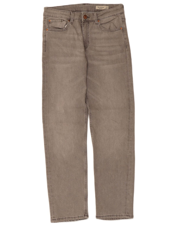 Jeans dritti Marks & Spencer da donna The Sienna UK 12 medio W30 L27 grigio