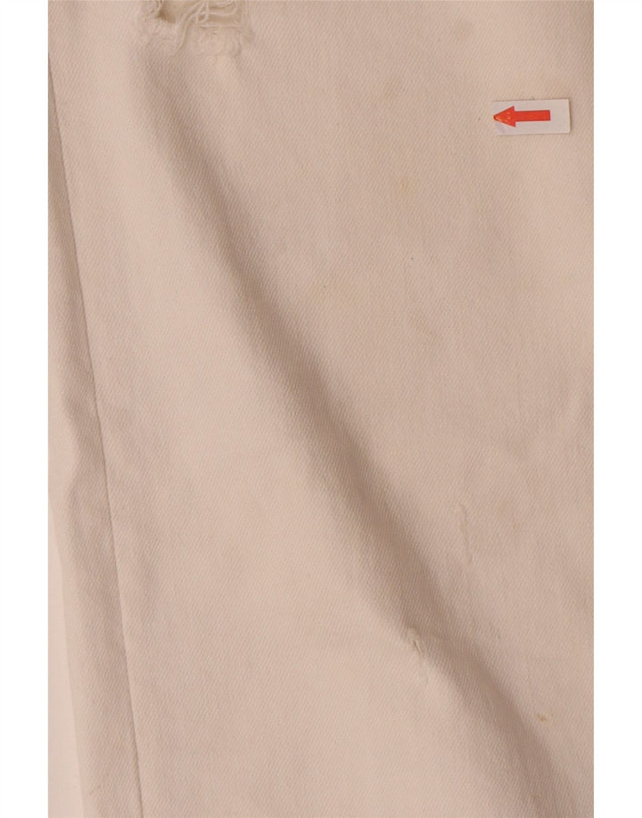 Jeans dritti effetto invecchiato da donna Zara EU 44 XL W34 L28 Bianco