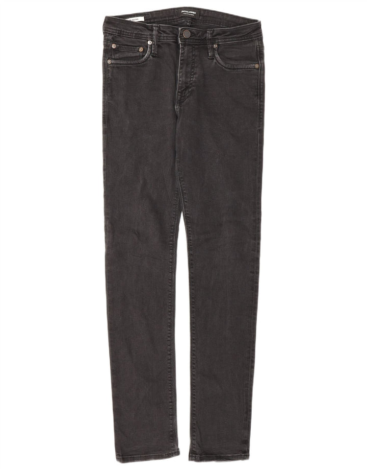 Jack & Jones Uomo GLENN Slim Jeans W28 L32 Nero