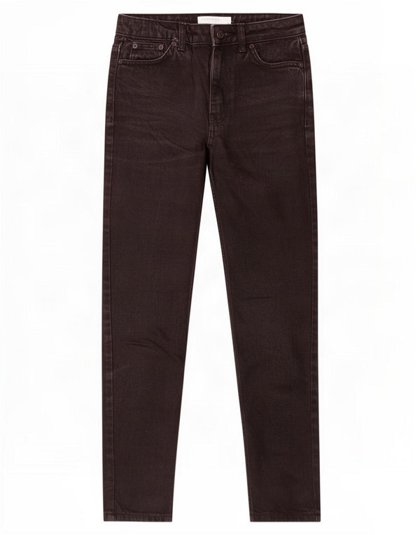 Jeans affusolati a vita alta mamma da donna Topshop W25 L26 cotone nero