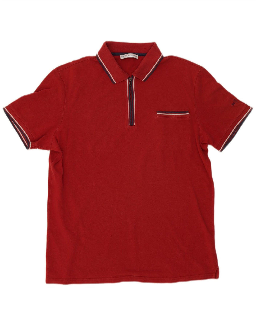 Polo Uomo Trussardi 2XL Rigata Rossa