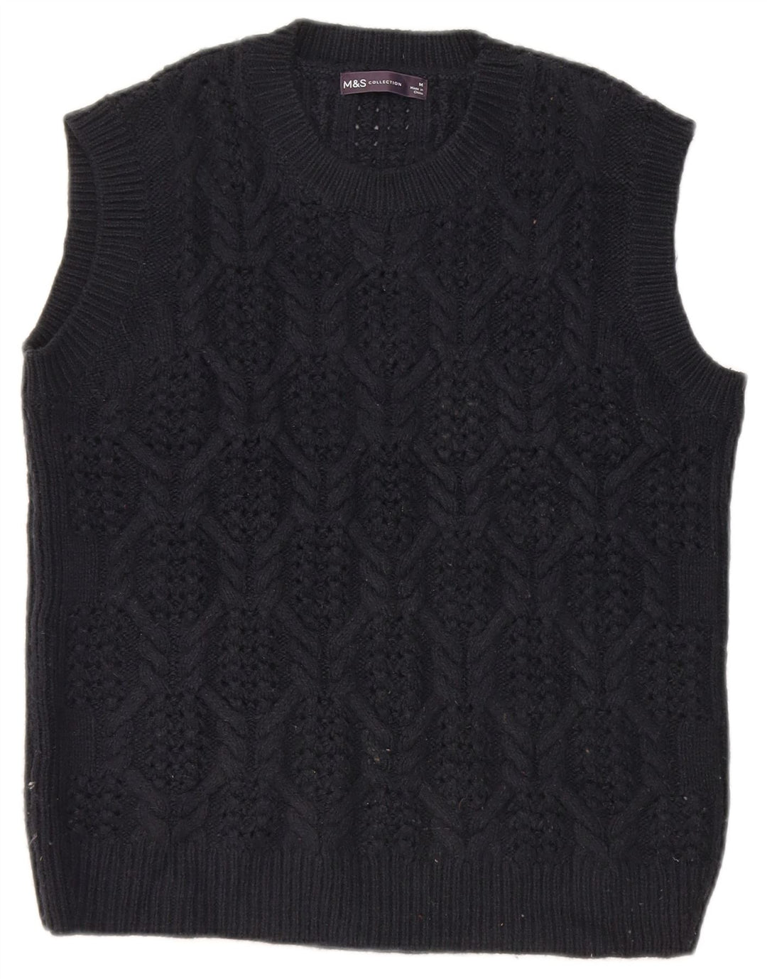 Canotta da donna Marks & Spencer UK 14 medio blu navy acrilico