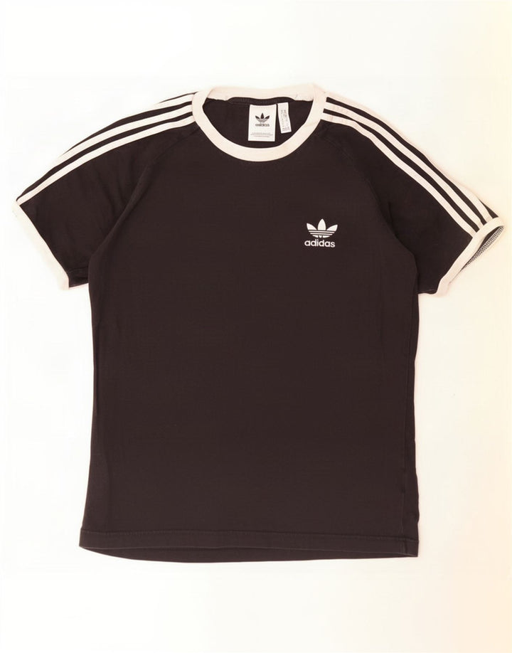 T-shirt Adidas da uomo Top media in cotone nero