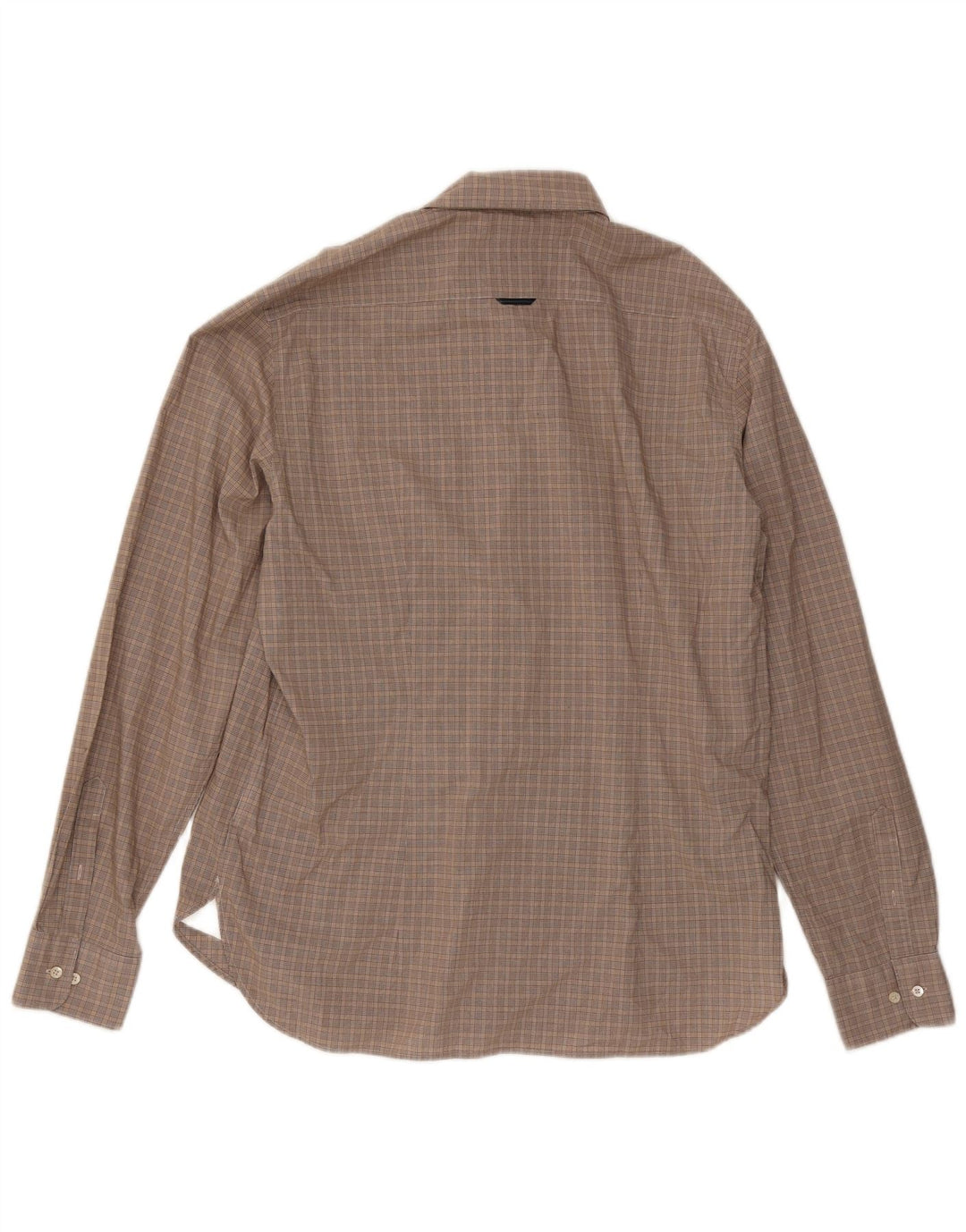 Camicia da uomo slim fit Henry Cottons taglia 43 grande quadretto grigio
