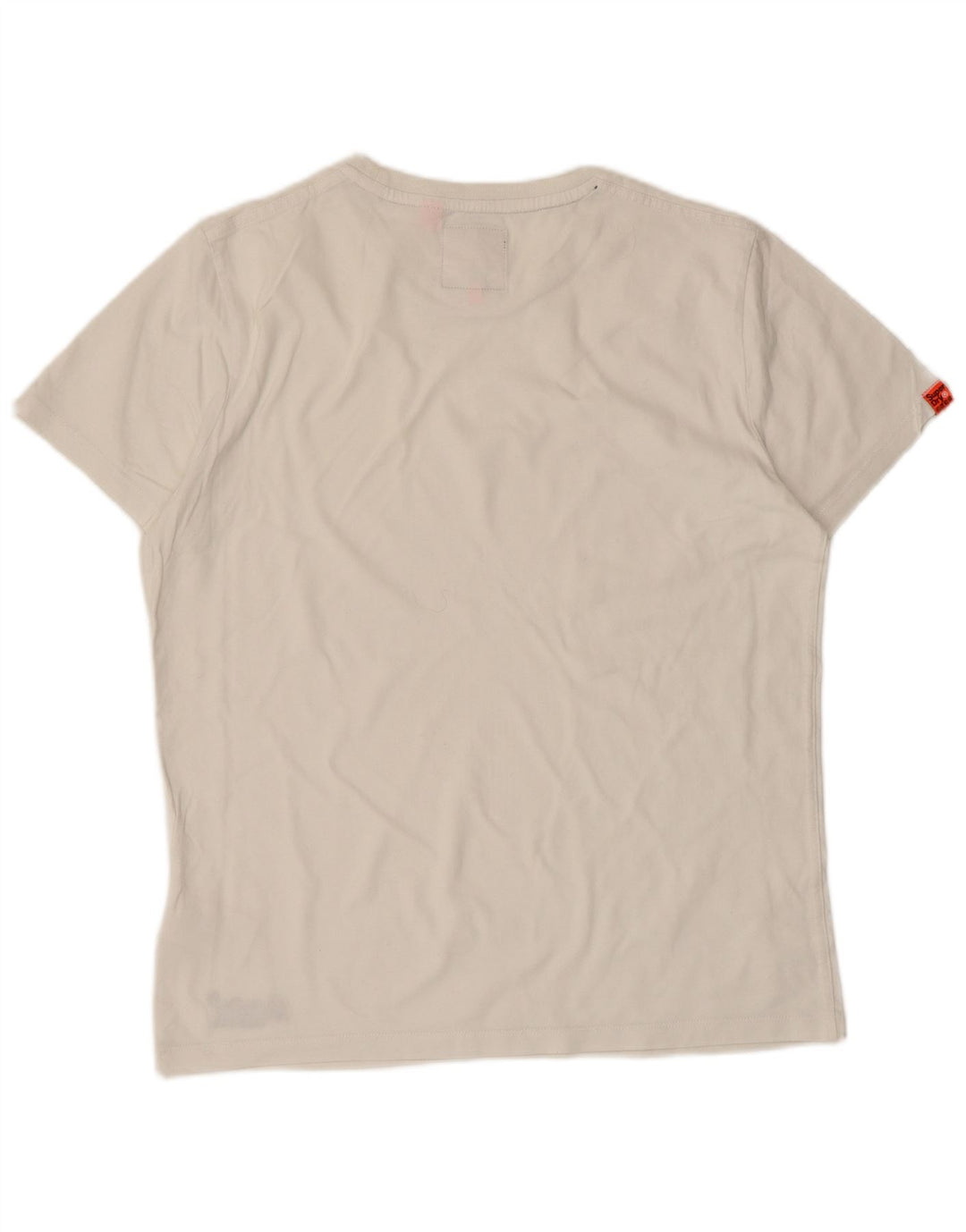T-shirt da uomo Superdry Top grande in cotone bianco