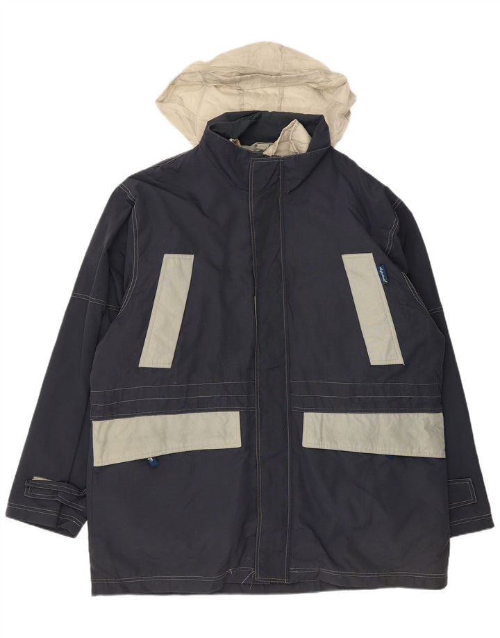 Cappotto giacca a vento da uomo AUSTRALIAN L'ALPINA UK 42 XL Poliestere blu navy