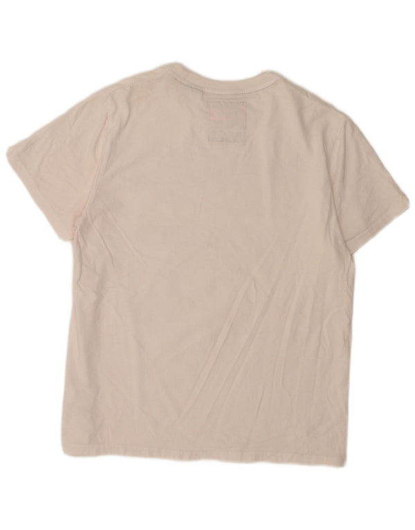 T-shirt grafica da donna Superdry Top UK 20 2XL cotone bianco
