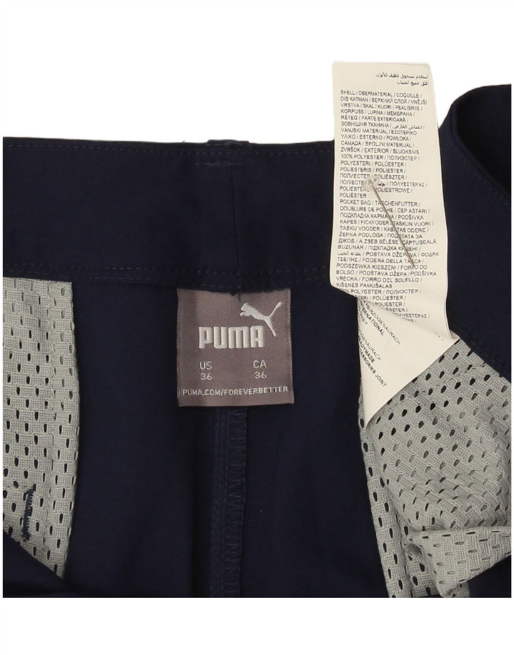 Pantaloncini chino da uomo Puma W36 Large blu navy in poliestere