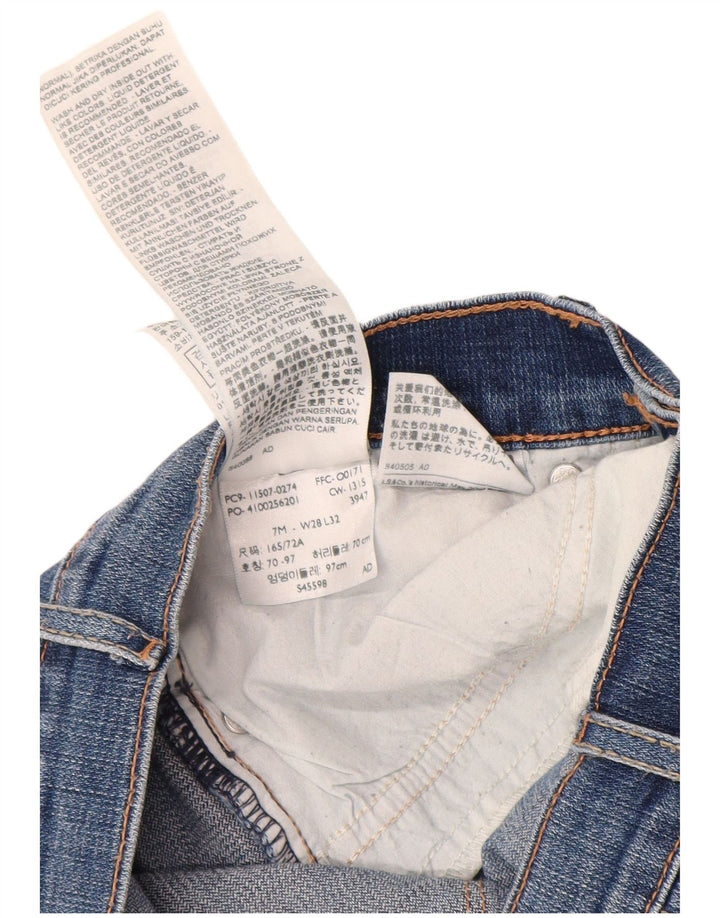 Jeans skinny Levi's 524 da donna US 7 medio W28 L32 cotone blu