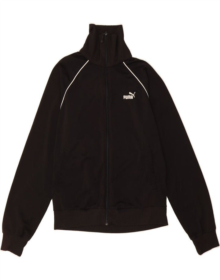 PUMA Mens Tracksuit Top Jacket Large Black Polyester Vintage Puma and Second-Hand Puma from Messina Hembry 