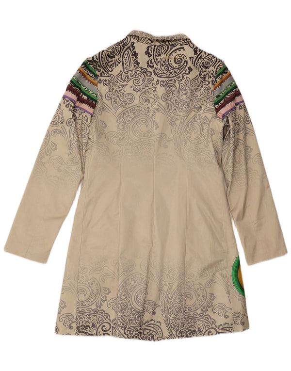 Soprabito da donna Desigual EU 40 cotone Paisley bianco medio