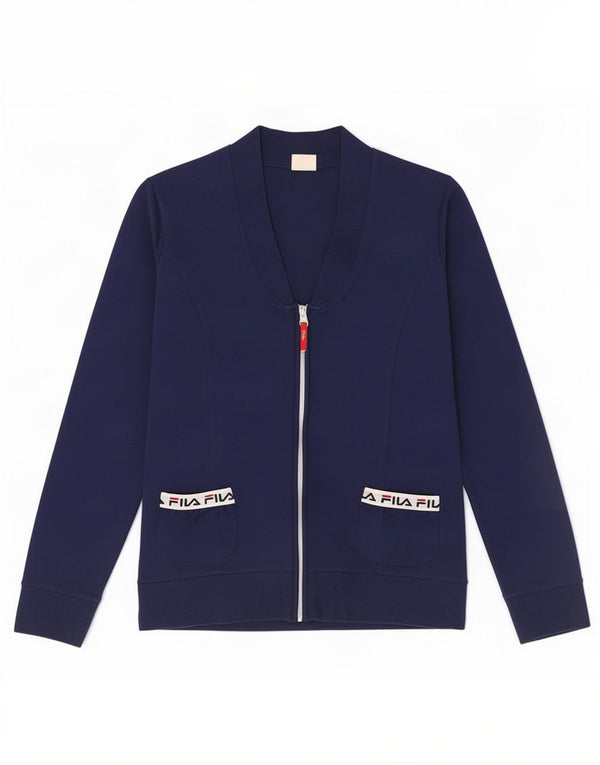 Giacca da ginnastica da donna Fila UK 14 cotone blu navy medio