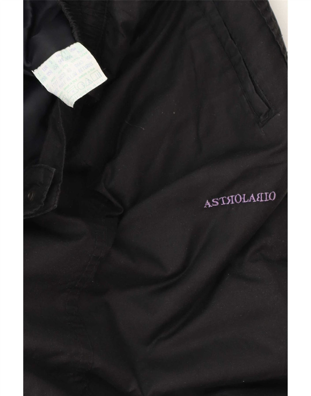 Pantaloni da sci da jogging a vita alta da donna Astrolabio US 8 medio nero