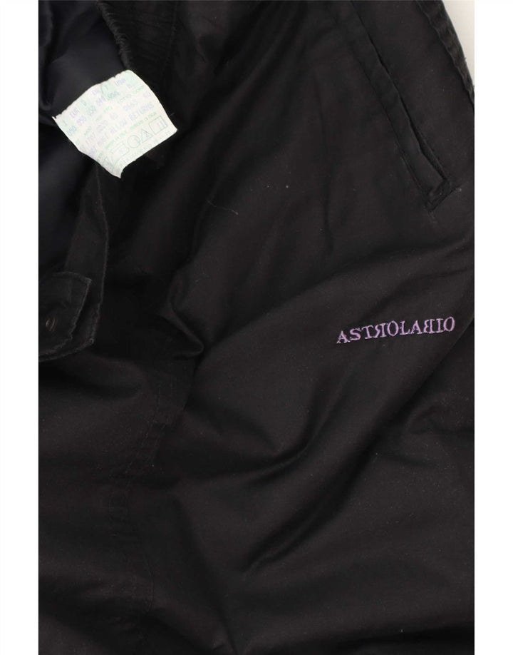 Pantaloni da sci da jogging a vita alta da donna Astrolabio US 8 medio nero