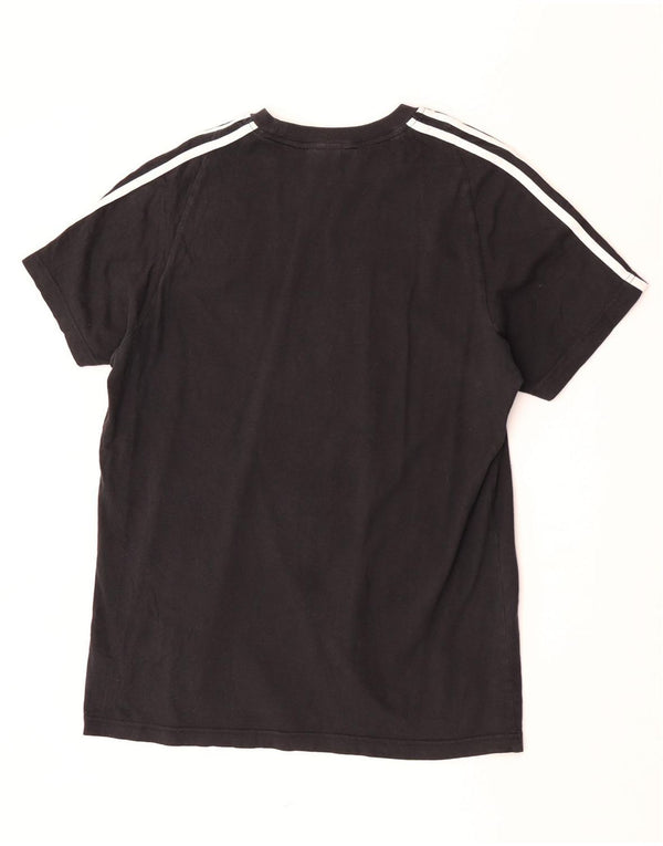 T-shirt Adidas da uomo Top Large in cotone nero