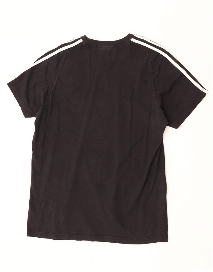 T-shirt Adidas da uomo Top Large in cotone nero