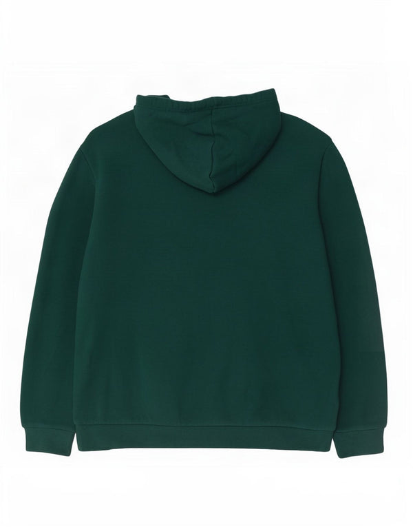 Felpa con cappuccio grafica da uomo Adidas XL in cotone verde