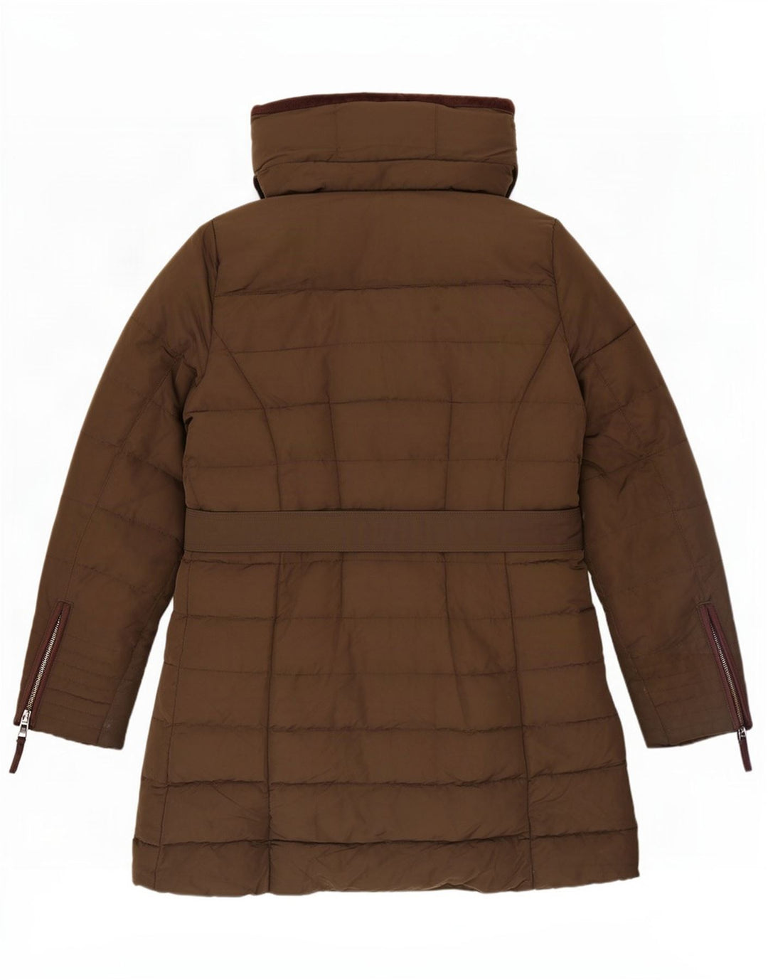 Giacca imbottita con cappuccio da donna Zara UK 18 XL Poliestere kaki