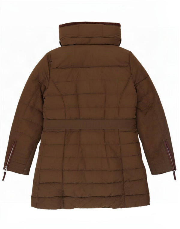 Giacca imbottita con cappuccio da donna Zara UK 18 XL Poliestere kaki