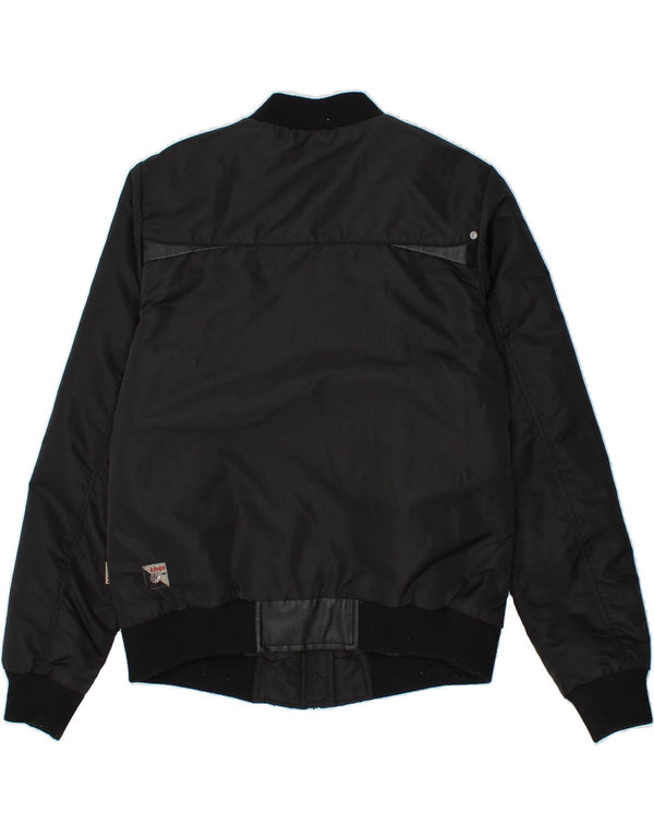 KHUJO Womens Bomber Jacket UK 16 Large Black Nylon