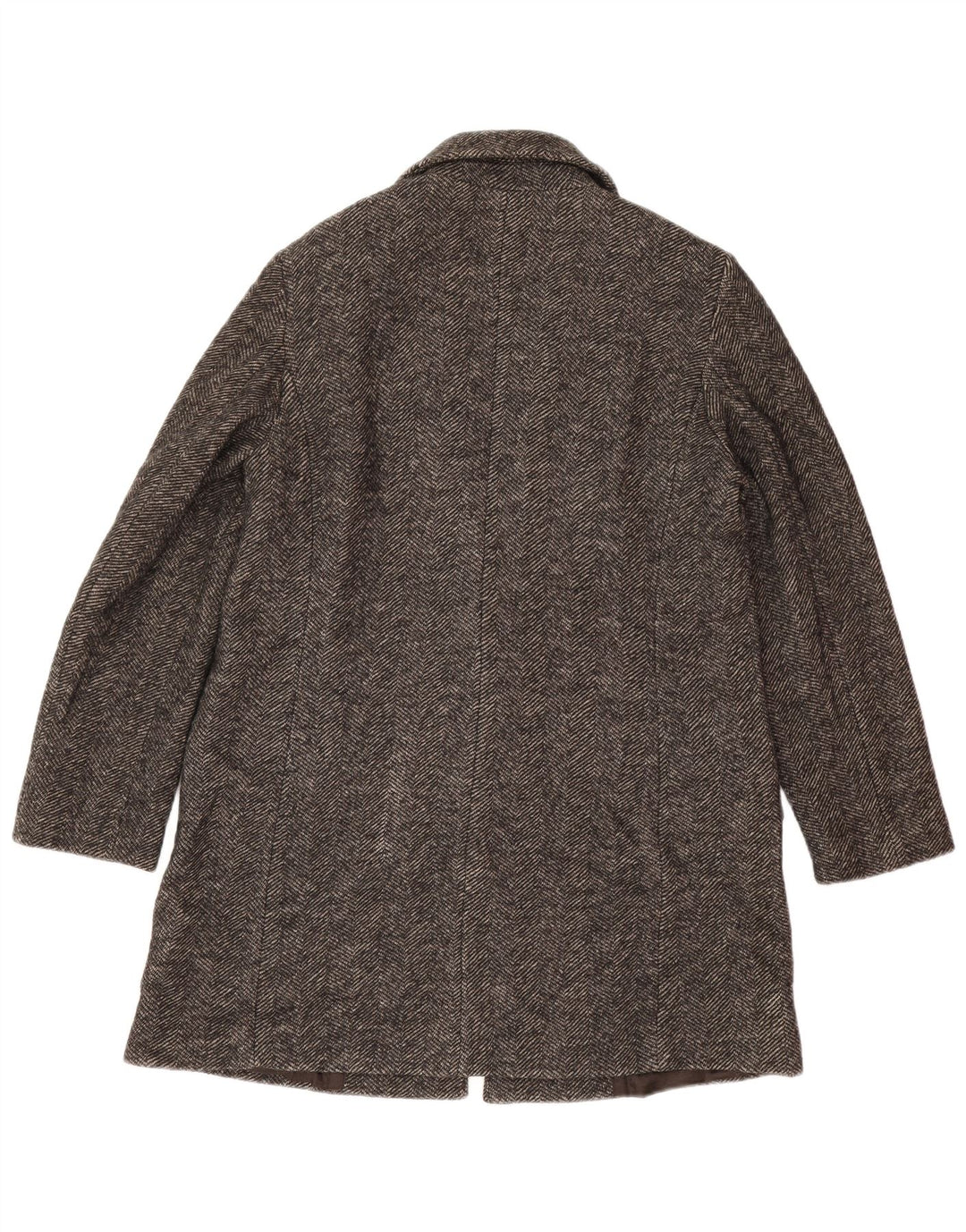 Giacca blazer da donna a 1 bottone Massimo Dutti UK 14 Grigio medio a spina di pesce