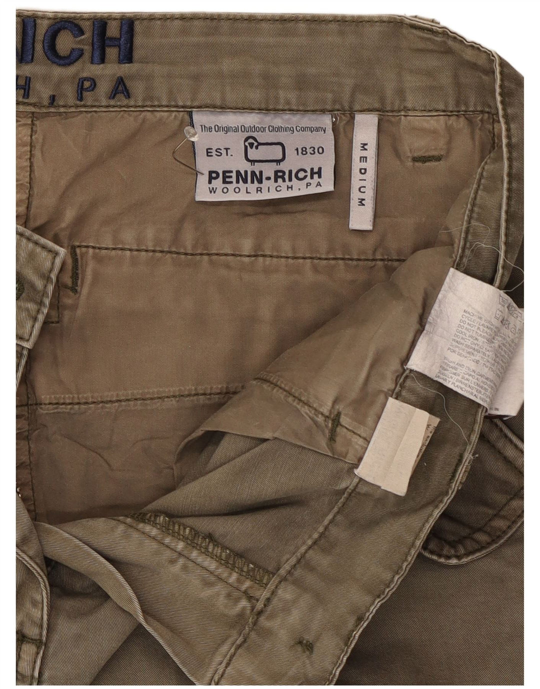 Pantaloni da jogging da uomo Penn-rich medi W30 L30 cotone kaki