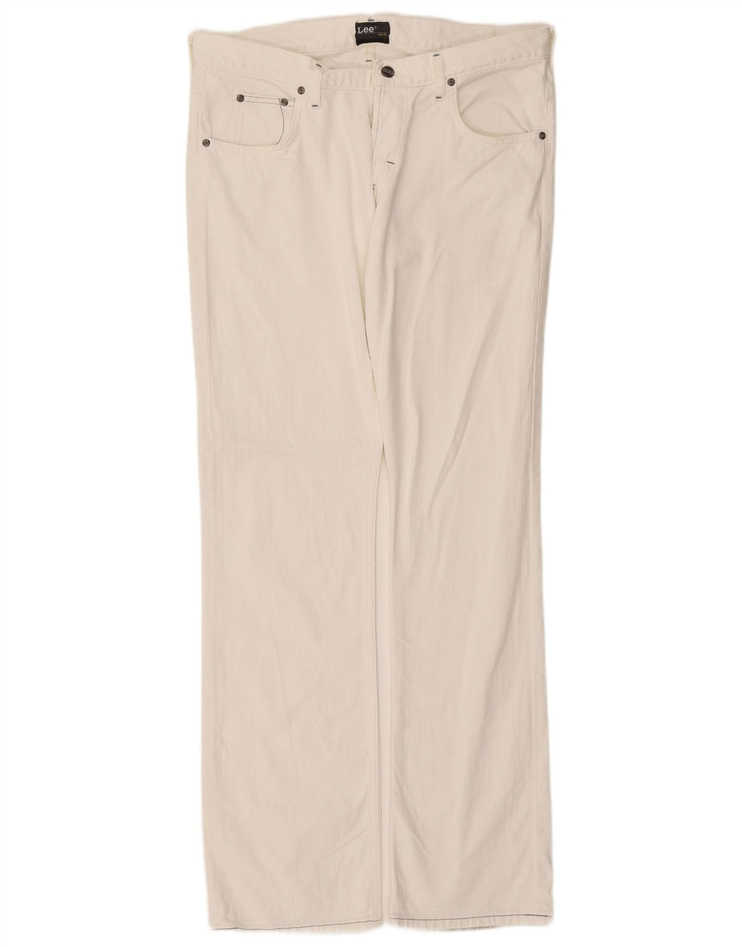 Jeans dritti Lee Knox da uomo W36 L34 cotone bianco