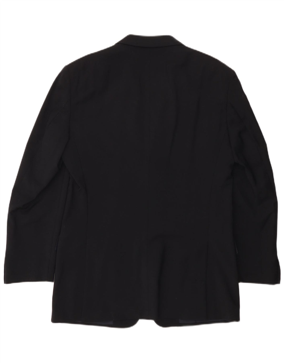 Giacca blazer a 3 bottoni da uomo Valentino IT 50 Large in lana blu navy