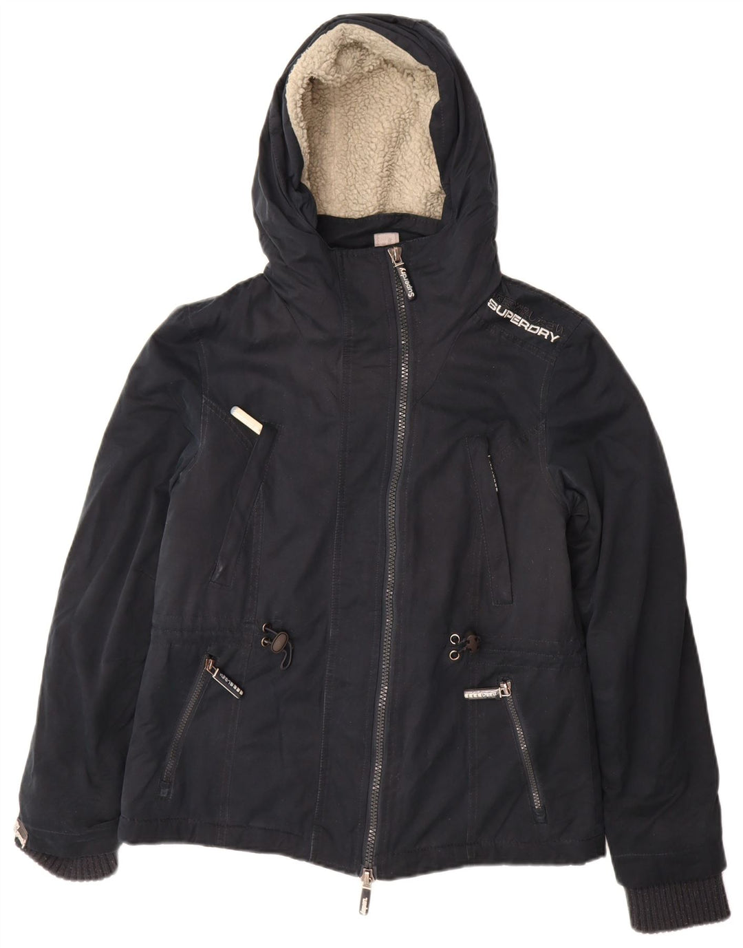 Giacca a vento da donna Superdry The Windparka UK 14 Large Blu Navy