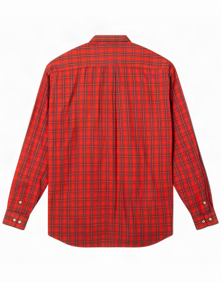Camicia da uomo Benetton Medium Red Check