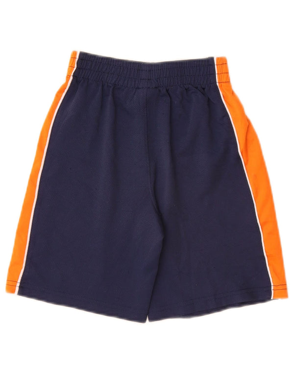 Puma Womens Sport Shorts US 6 Medium  Navy Blue Colourblock Polyester