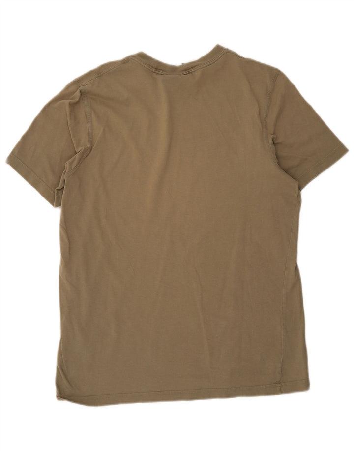 T-shirt grafica da uomo Adidas Top in cotone kaki medio