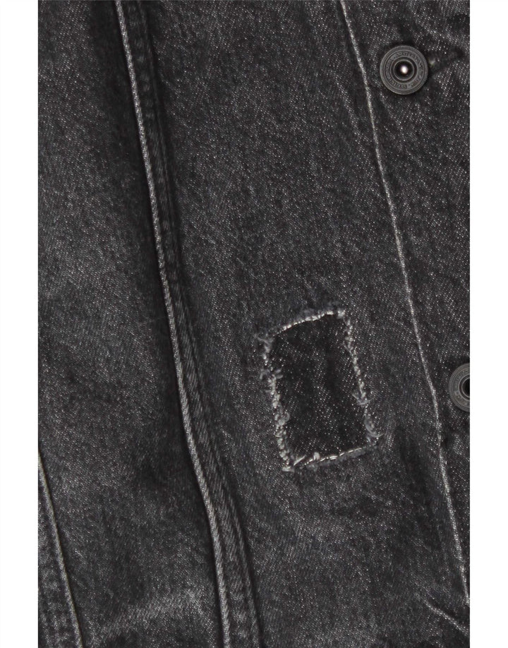 Giacca in denim grafico da uomo Scotch & Soda UK 44 2XL Cotone grigio