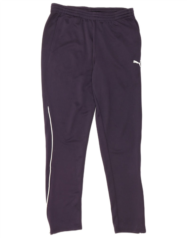 Pantaloni da tuta da uomo Puma Medium in poliestere blu navy