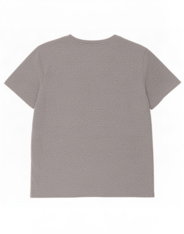 T-shirt grafica da donna Levi's Top UK 16 Large in cotone color block grigio