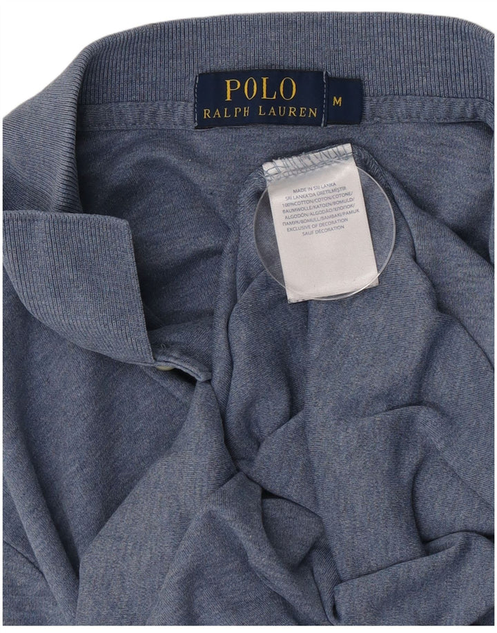 Polo Ralph Lauren da uomo in cotone blu medio