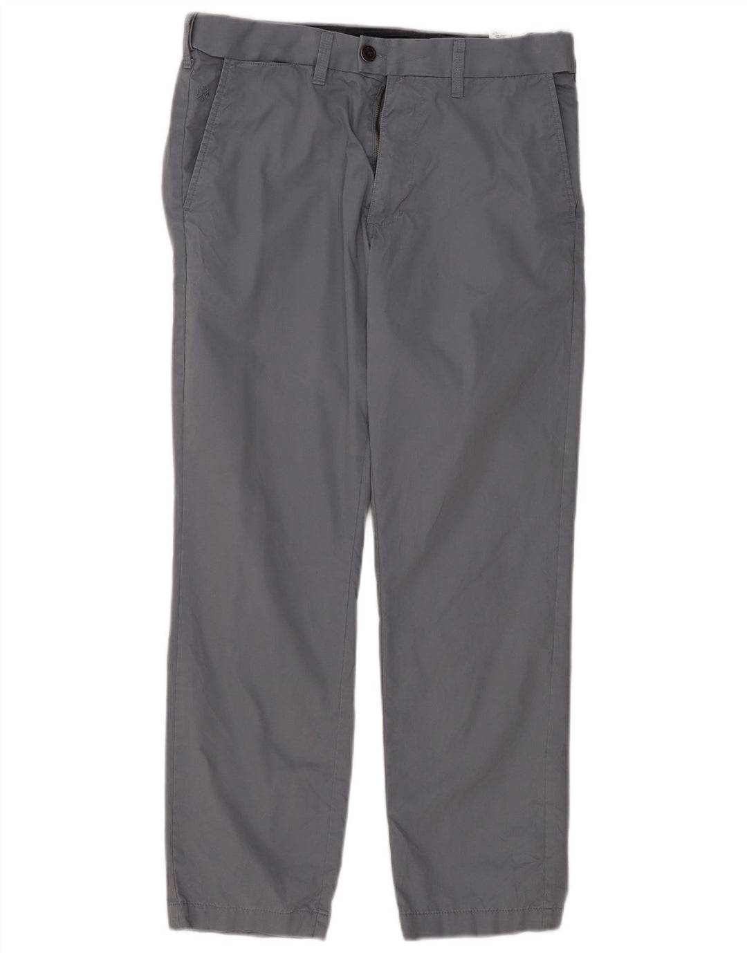Pantaloni da abito dritti da uomo Marks & Spencer W32 L29 cotone blu