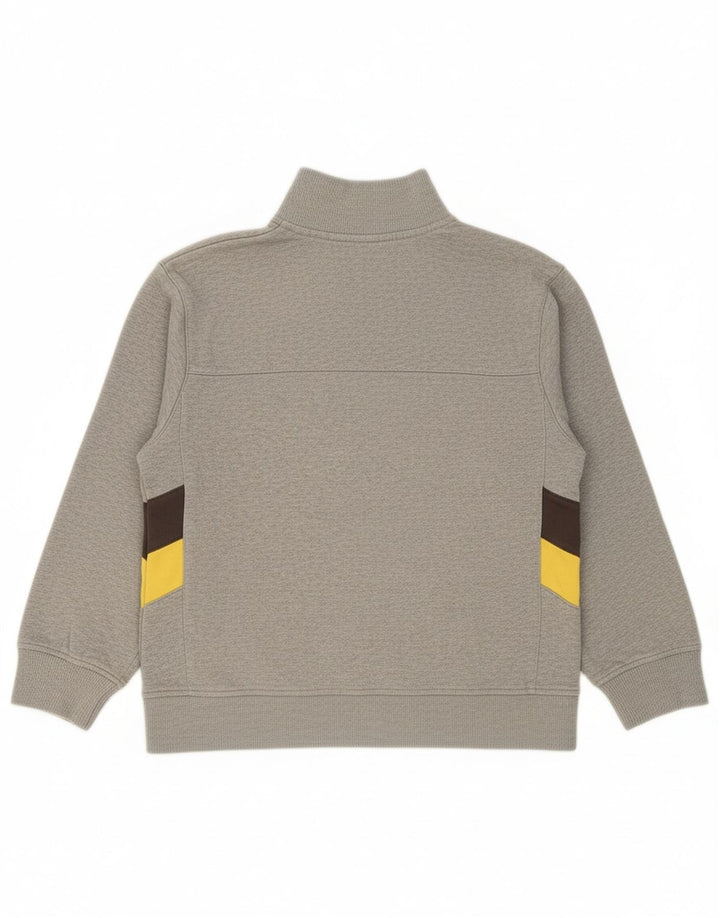 NIKE Boys Graphic Tracksuit Top Jacket 12-13 Years Large Grey Colourblock