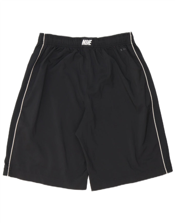 Pantaloncini sportivi Nike Dri Fit da uomo, poliestere medio nero