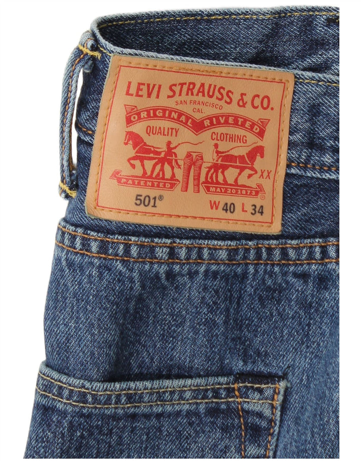 Levi's Uomo 501 Jeans dritti W40 L28 Blu