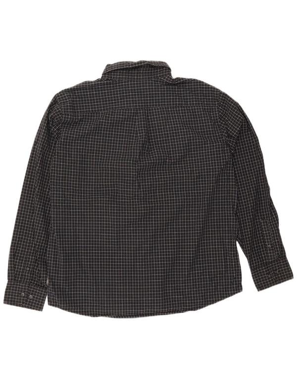DOCKERS Mens Shirt XL Black Check Cotton