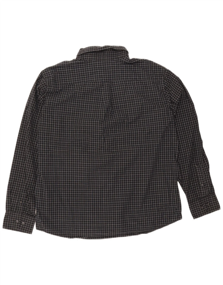 DOCKERS Camicia da uomo XL in cotone a quadri neri