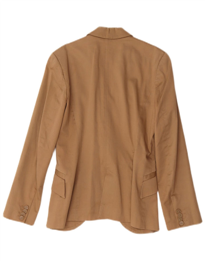 Giacca blazer a 1 bottone da donna Zara UK 6 XS cotone marrone