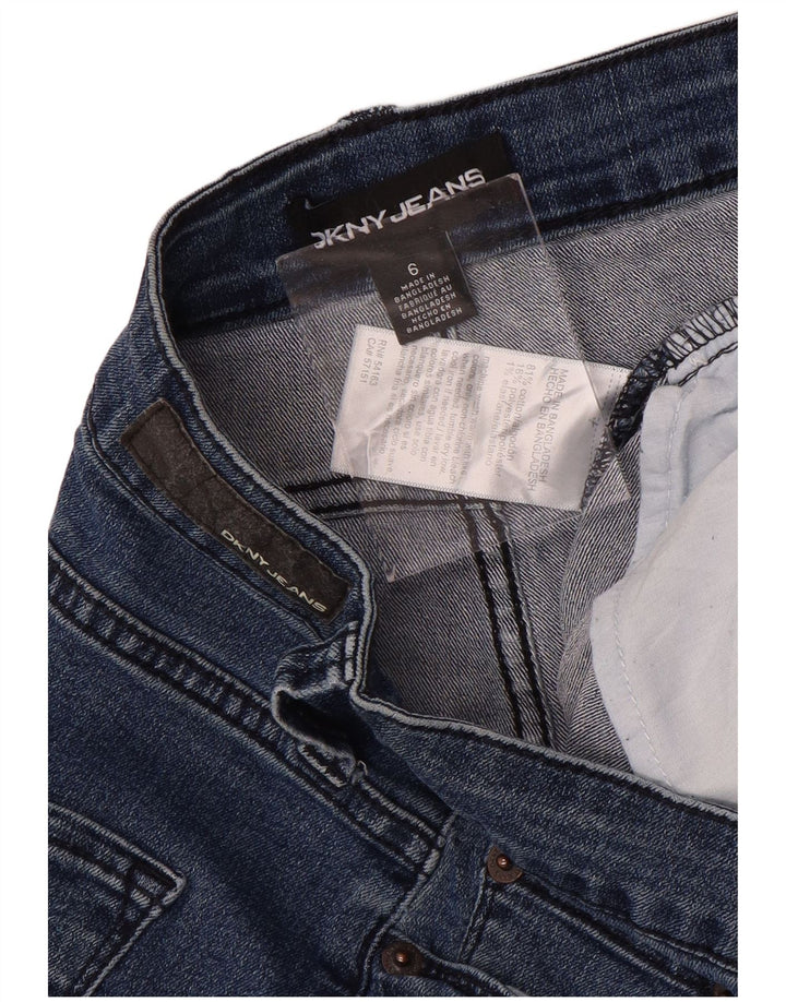 Pantaloncini di jeans da donna Dkny US 6 medi W32 blu