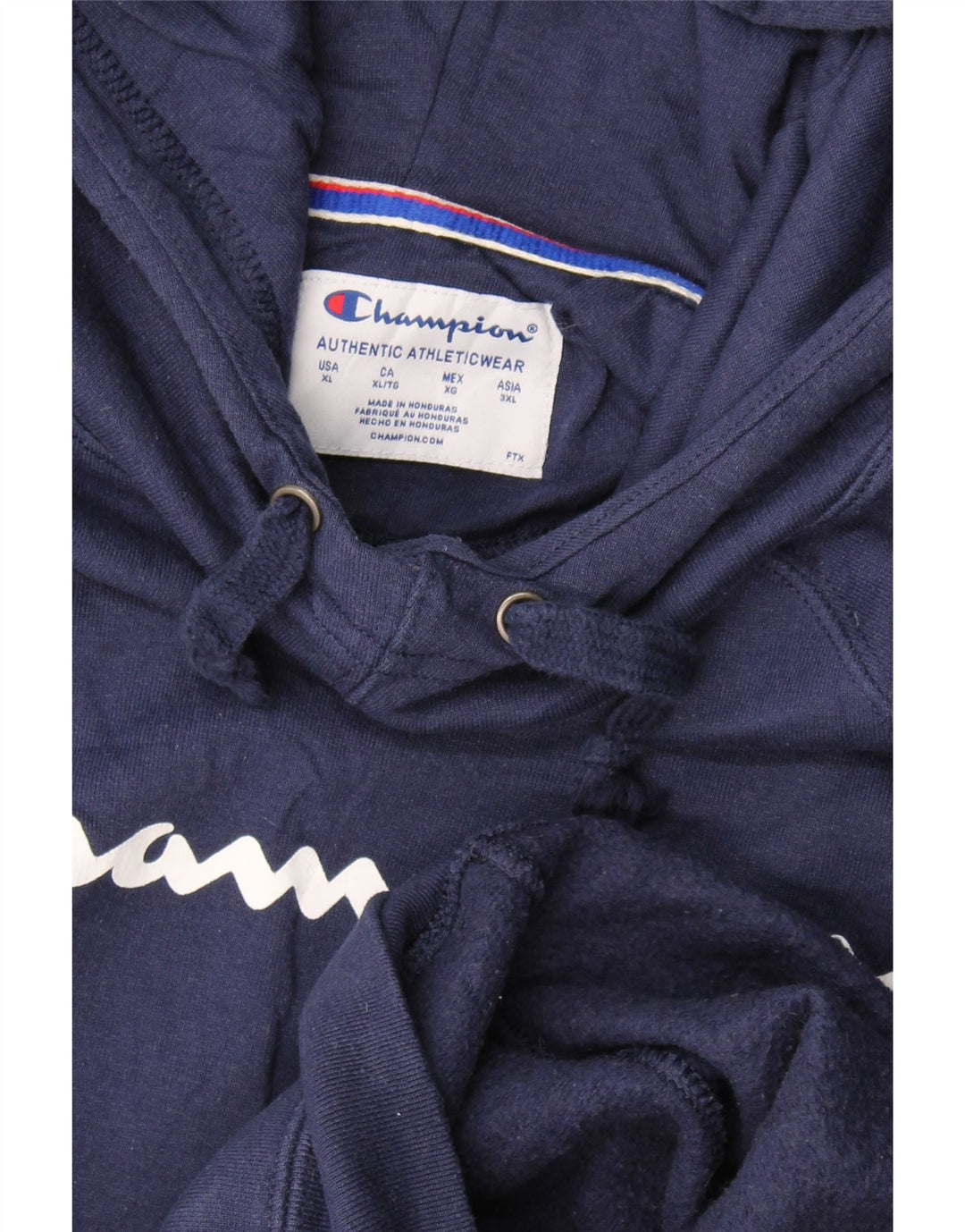 Felpa con cappuccio grafica da uomo Champion XL blu navy