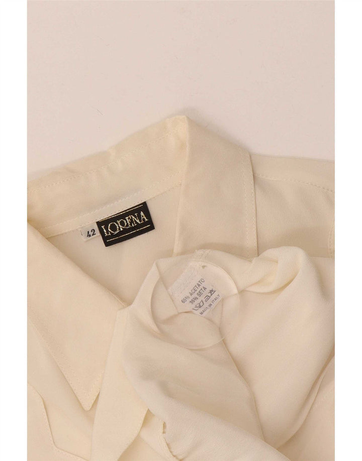 Lorena camicia camicetta da donna IT 42 medio bianco sporco Acetato