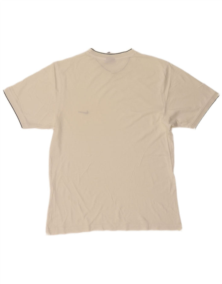 NIKE Mens T-Shirt Top UK 39/41 Medium Off White