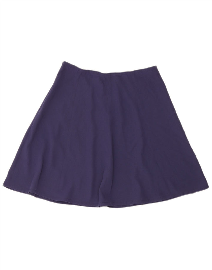 Gonna a trapezio da donna vintage W28 blu navy medio